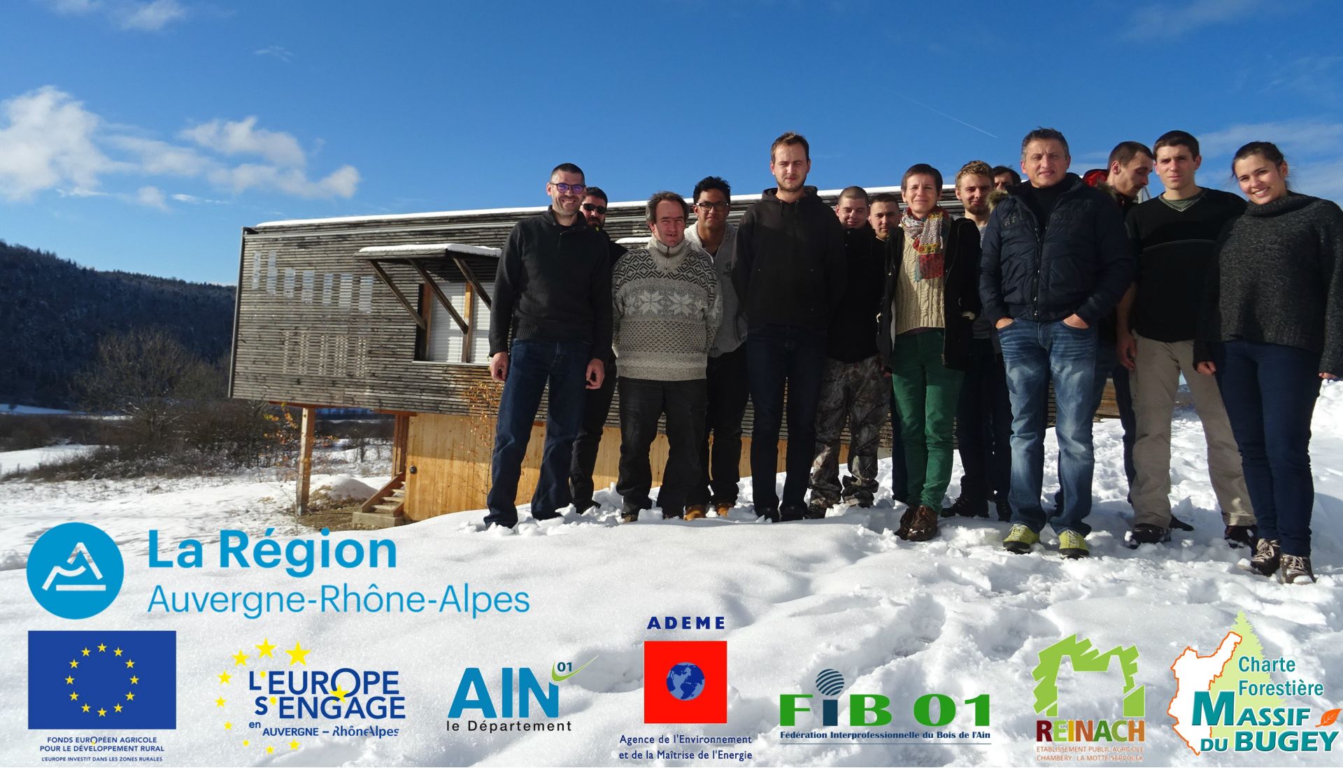 Promotion 2017-2018 et les logos des financeurs