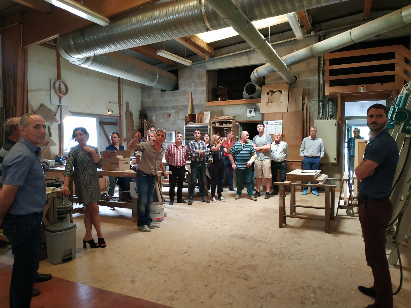 Visite de la Menuiserie du Revermont