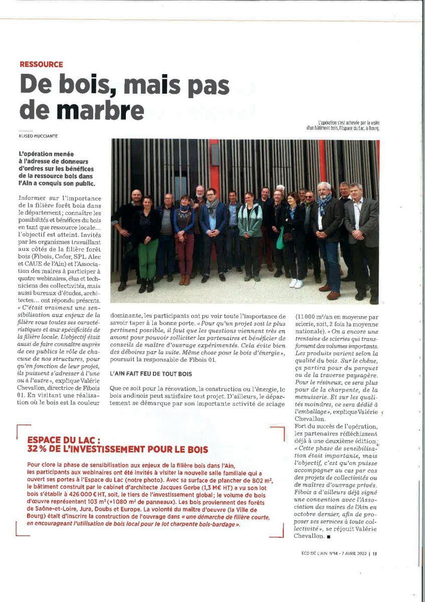 article ECO de l'Ain n 14 - 7 avril 2022