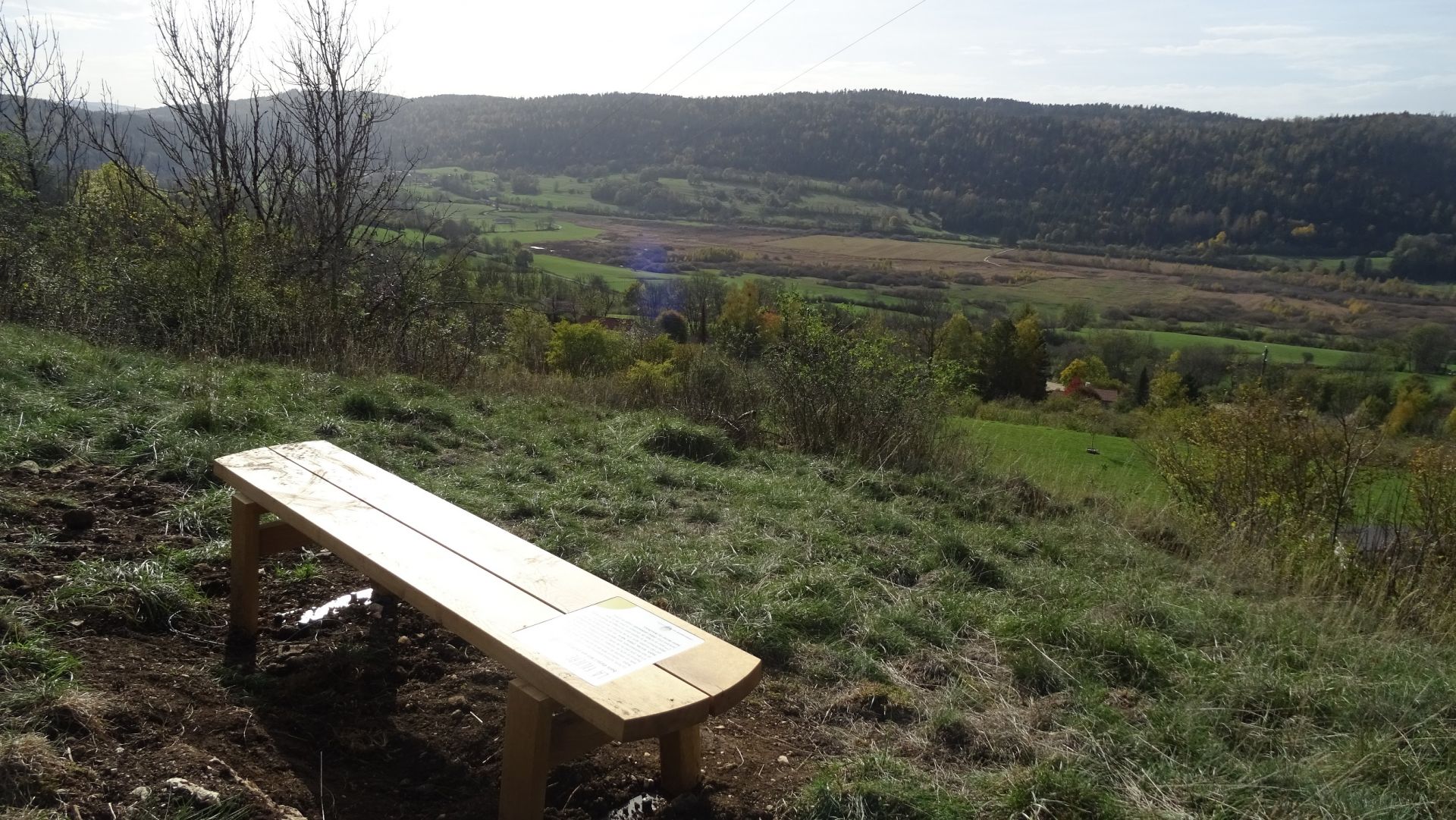 Banc en chêne pédonculé - Station de la Madone