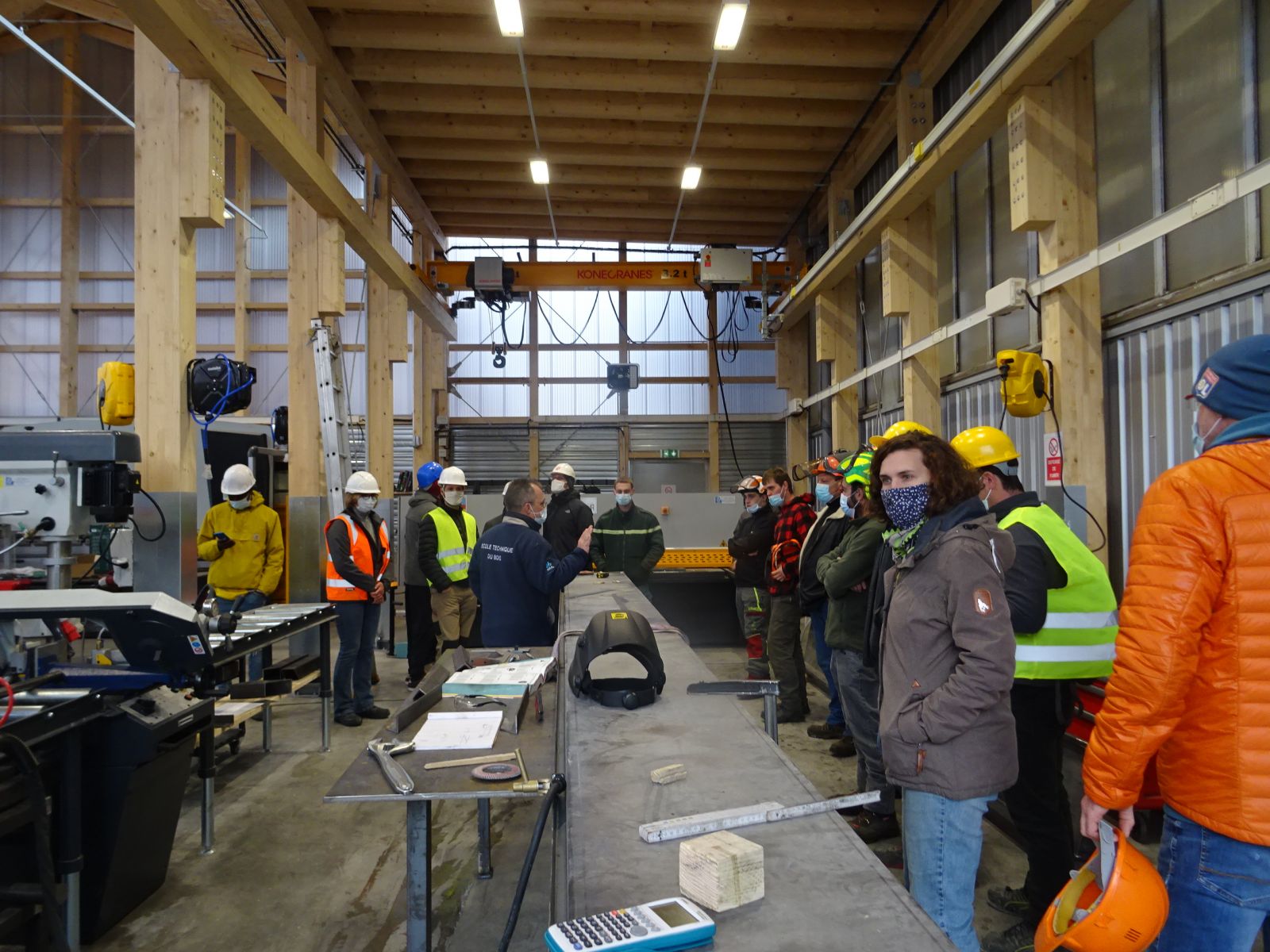 Visite de l'Ecole Technique du Bois