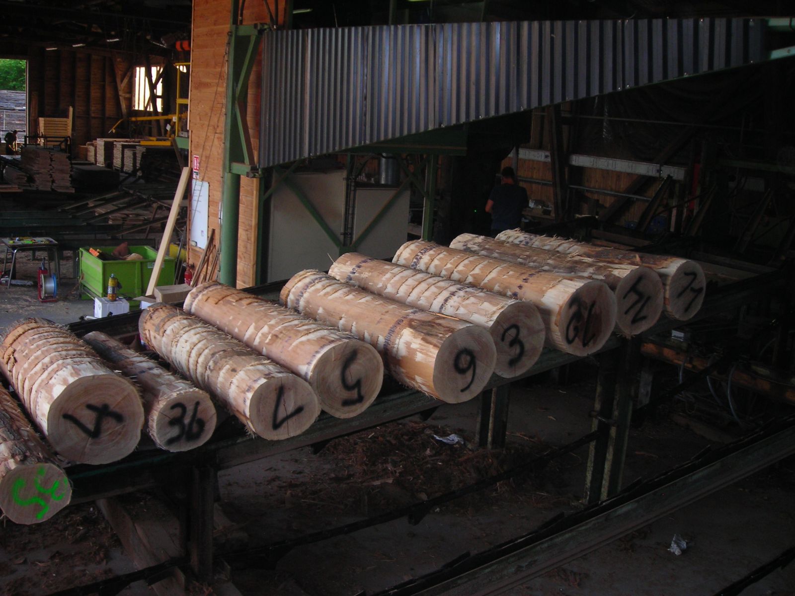 Billonnage chêne rouge - scierie Pépin